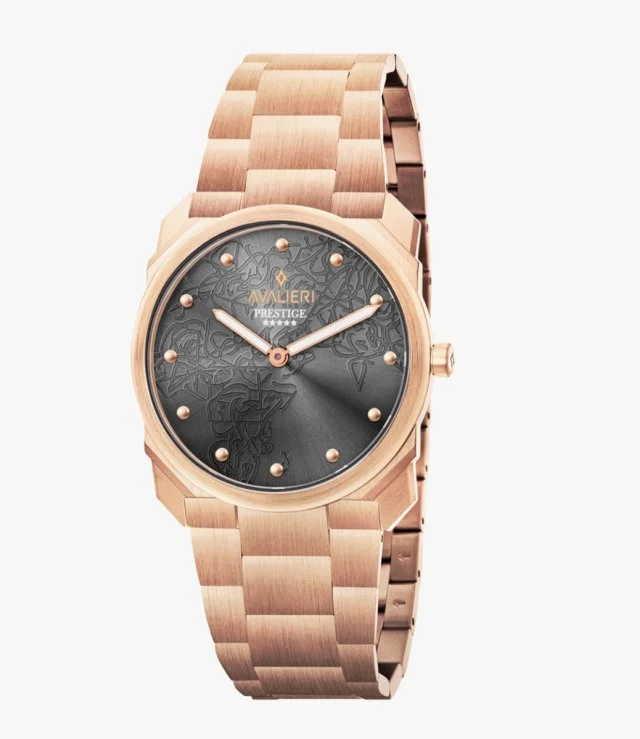 Avalieri Prestige Men's Cool Gray Dial Quartz Watch
