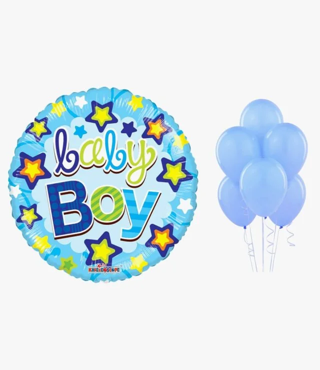 Baby Boy Stars Balloon Bundle