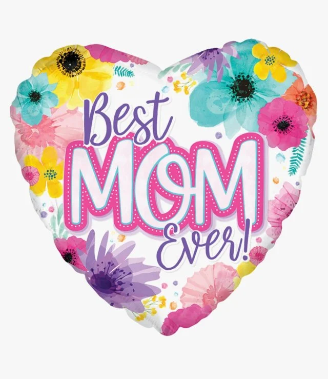 Best Mom Ever Heart Balloon