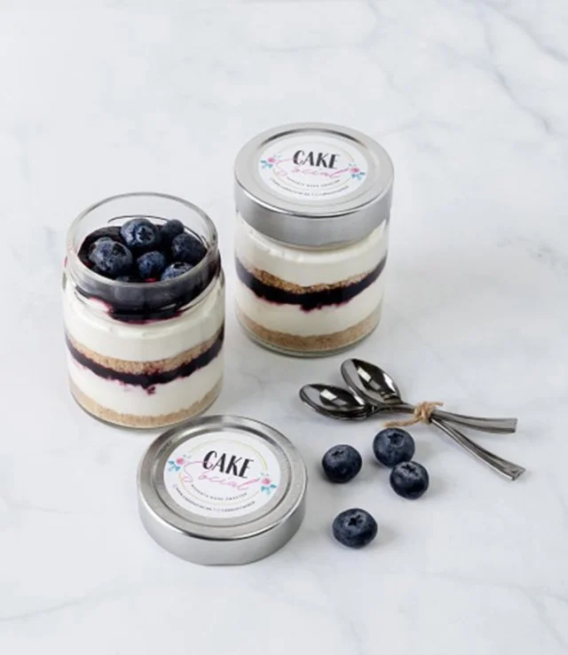 Blueberry Cheesecake Jar By Cake Social