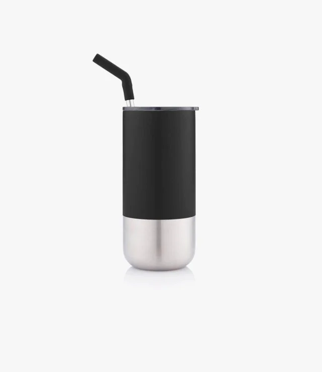 Borculo Change Collection Insulated Tumbler with Straw Black by Jasani