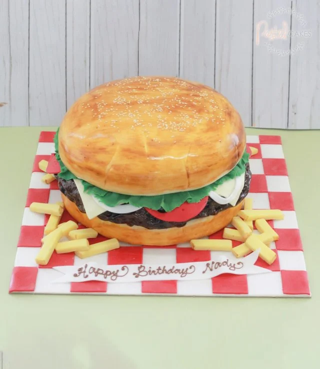 Burger Fan Cake By Pastel Cakes