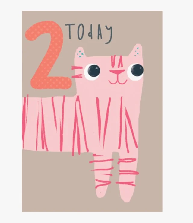 Cat 2 Today Greeting Card by Kooky Sticks