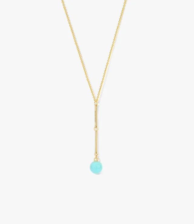 CERRUTI 1881 Opaque Blue Stone Necklace
