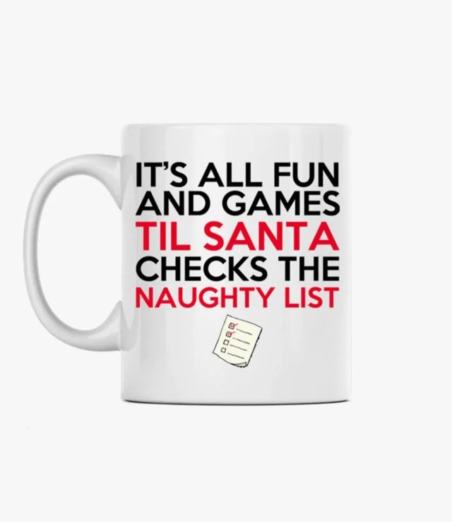 Checks The Naughty List Mug