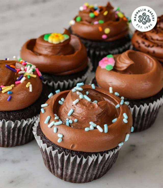 Chocolate Cupcakes 12 Pcs by Magnolia Bakery