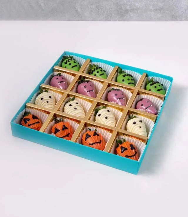 Chocolate Strawberry Ghosts and Pumpkins by NJD