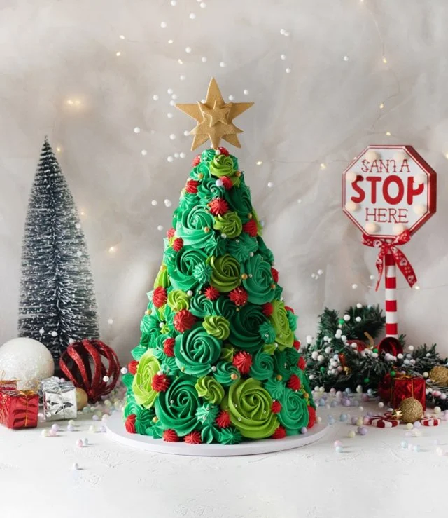 كيك شجرة الميلاد من كيك سوشيال