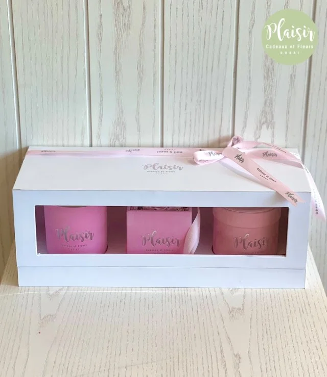 Classic Trio Gift Box - Pink by Plaisir