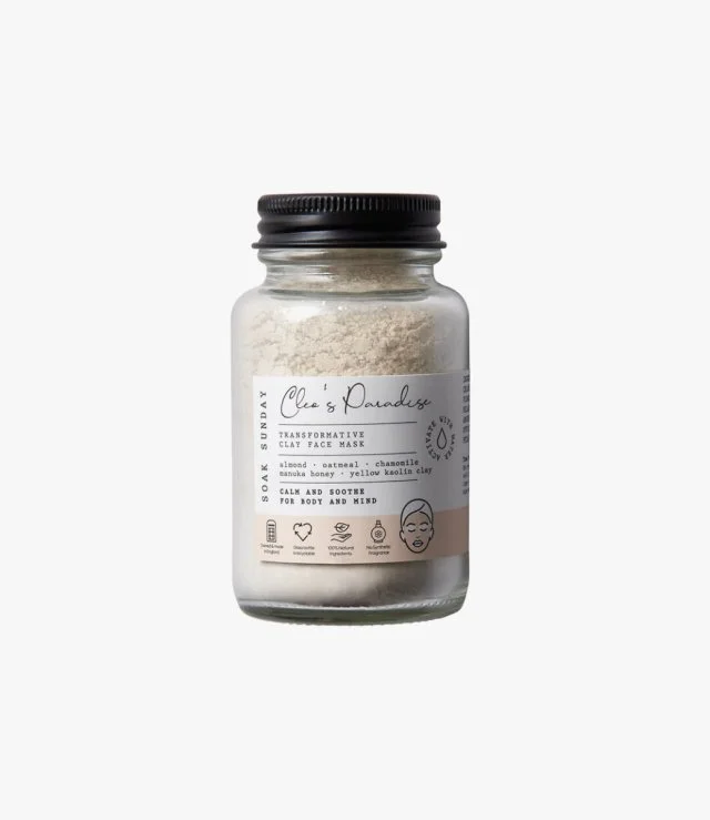 Cleo's Paradise Transformative Clay Face Mask 50g