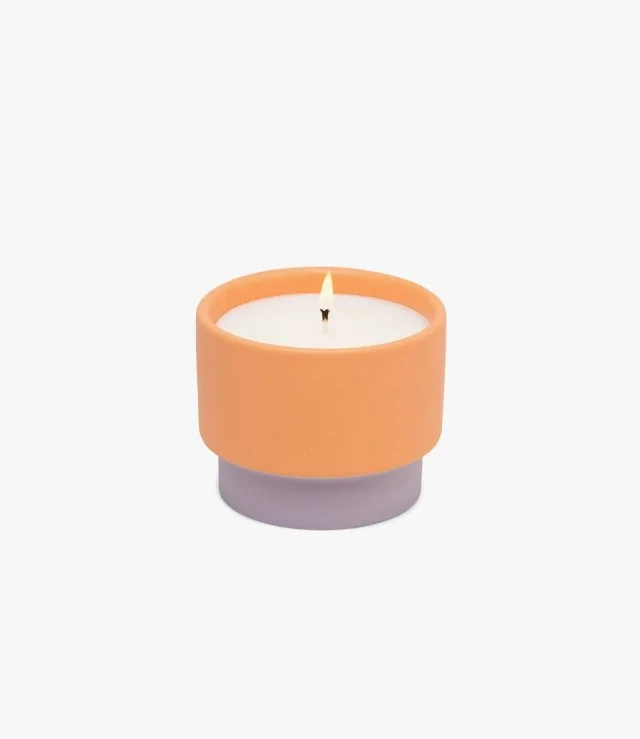 Color Block 6oz Orange Ceramic Violet & Vanilla by Paddywax