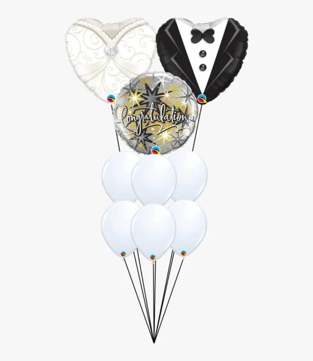 Congratulations Wedding Balloon Bundle