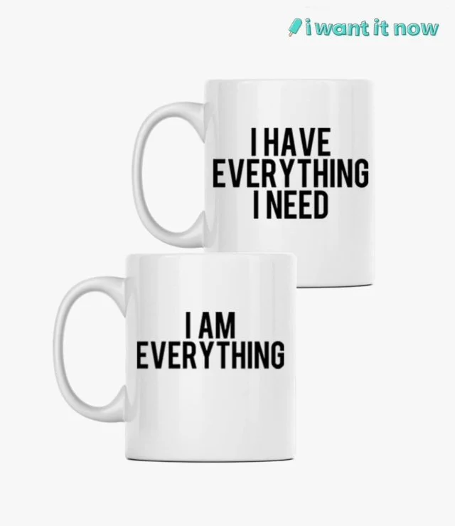 Couple Mugs - Everything & I am everything By I Want It Now