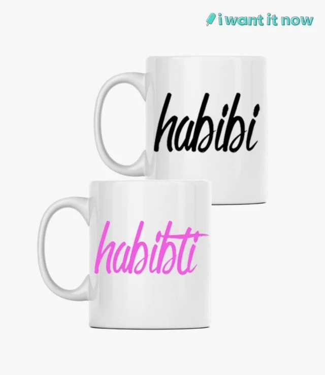 Couple Mugs - Habibi & Habibti By I Want It Now