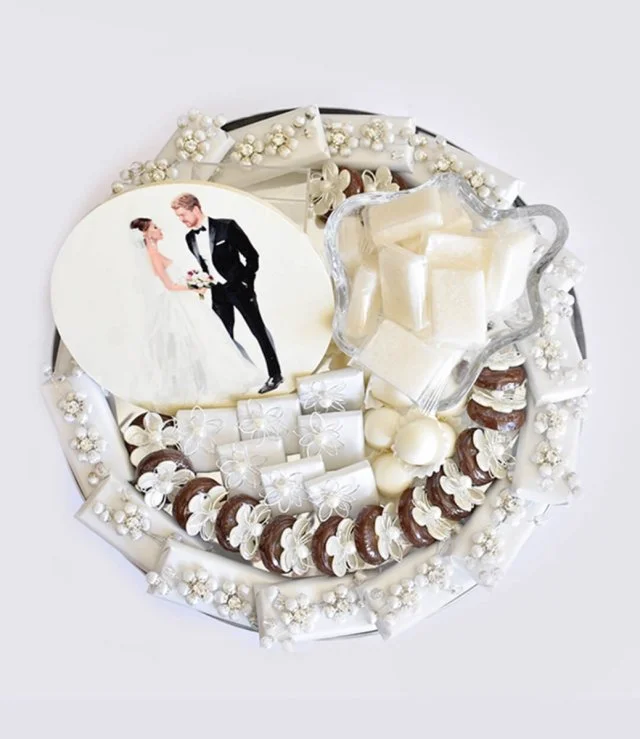 Customizable Luxurious Wedding / Engagement Chocolate Tray by Victorian
