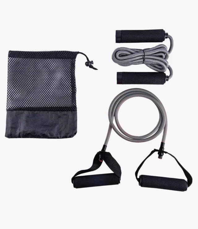 DASSEL Exercise Kit Set of Skipping Rope & Resistance Tube by Jasani