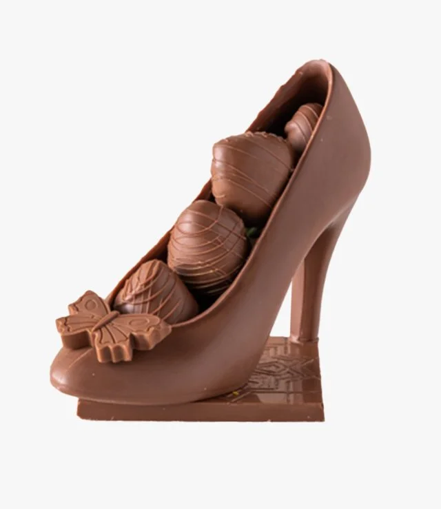 حذاء الشوكولاته الصالح للأكل مع التوت 