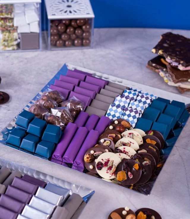 Elegant Eid Chocolate Square Tray by Lilac