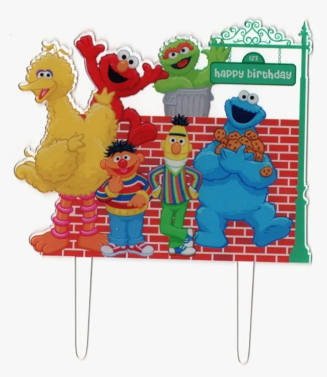 Elmo and Friends on Bricks Cake Topper