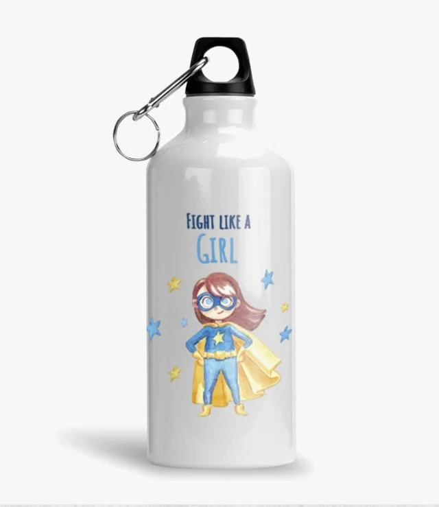 Fight Like A Girl Water Bottle for Kids