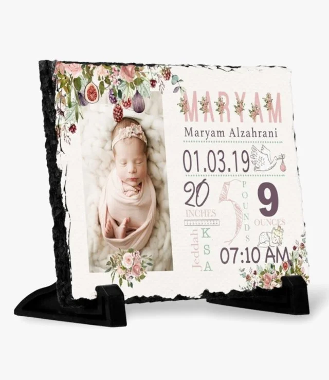 Flowers And Figs Baby Informations Souvenir Big