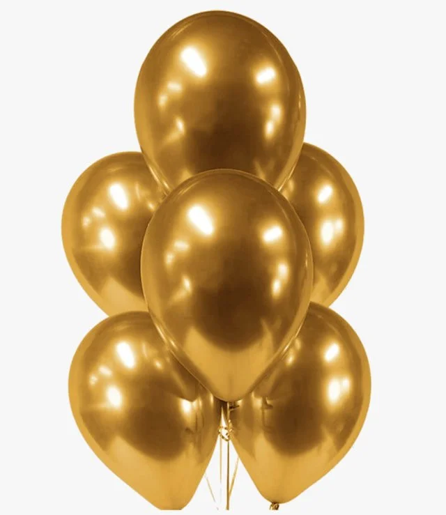 Gold Chrome Latex Balloons