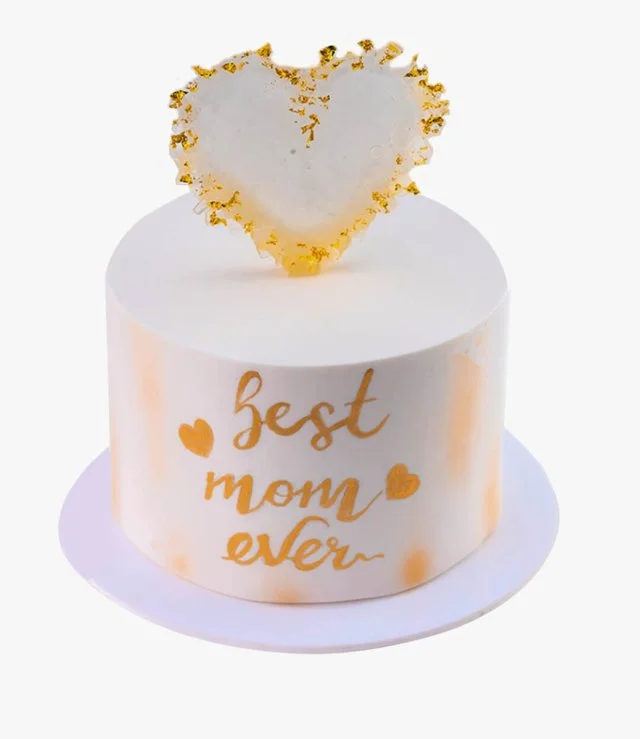 Gold Heart Cake By Mister Baker