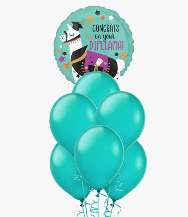 Congrats on Your Dipllama Balloon Bouquet