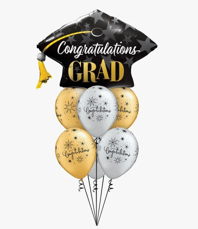 Graduation Cap Balloon Bouquet
