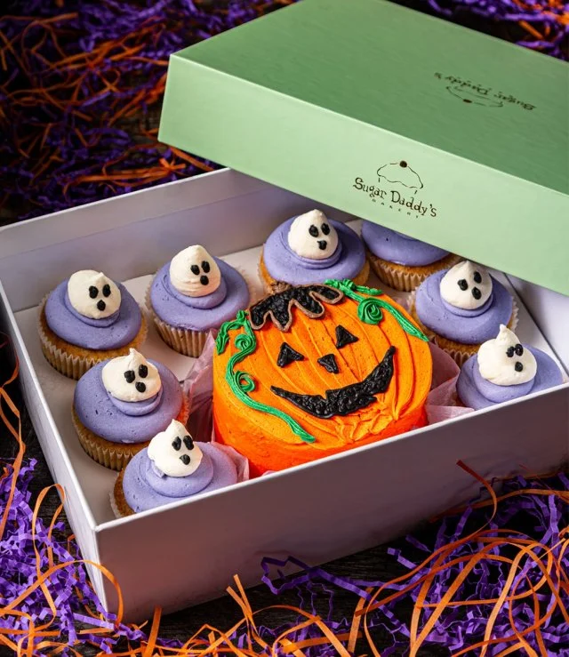 Halloween Lunch Box Cake and Cupcakes Box by Sugar Daddy's Bakery