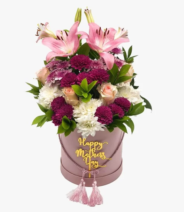 Happy Mother's Day Mixed Flowers Arrangement