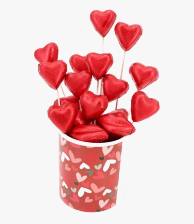 Hearts Valentine Chocolate Mug by Le Chocolatier Dubai