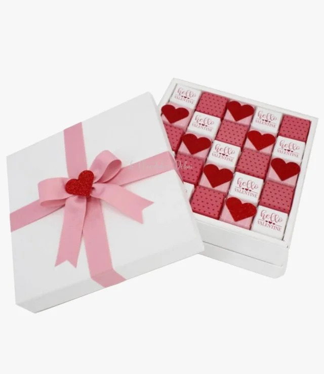 Hello Valentine 500g Luxury Chocolate Box By Le Chocolatier Dubai