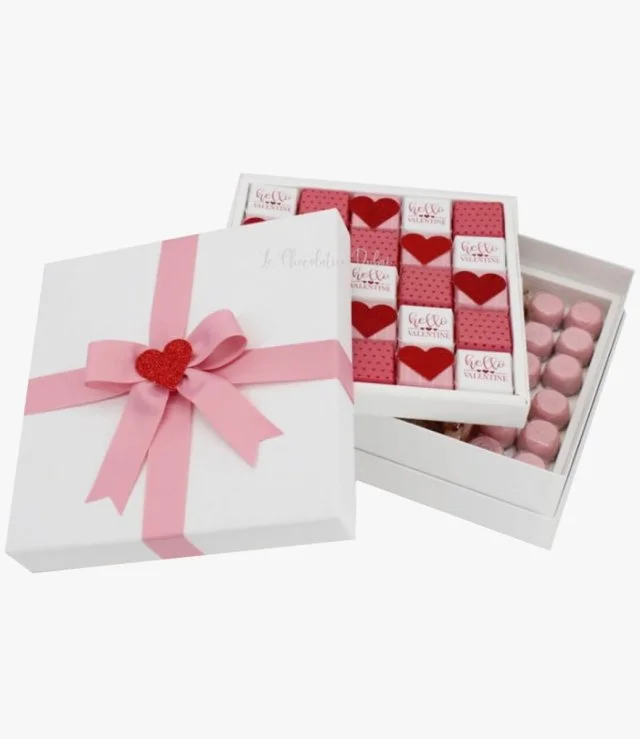 Hello Valentine 1kg Luxury Chocolate Box By Le Chocolatier Dubai