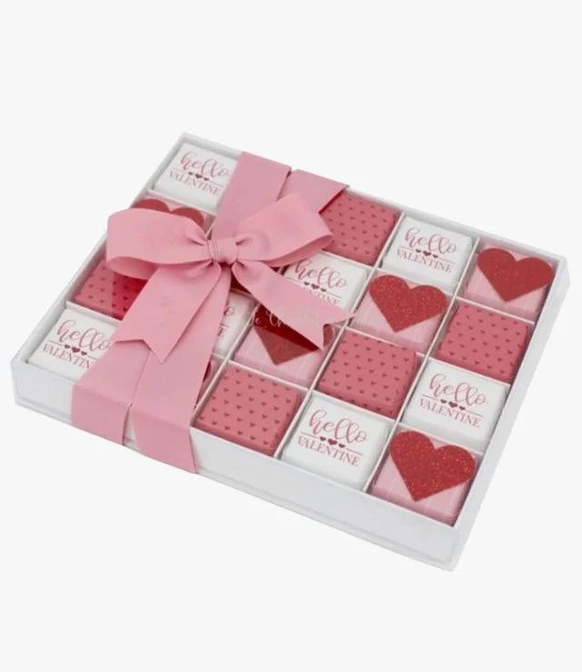 Hello Valentine 400g Luxury View Top Chocolate Box By Le Chocolatier Dubai