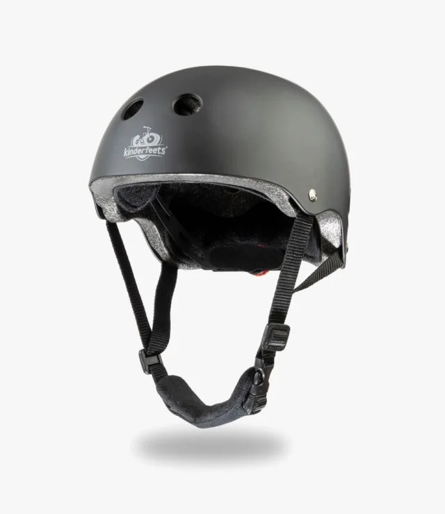 Helmet Matte Black (Adjustable) by Kinderfeets
