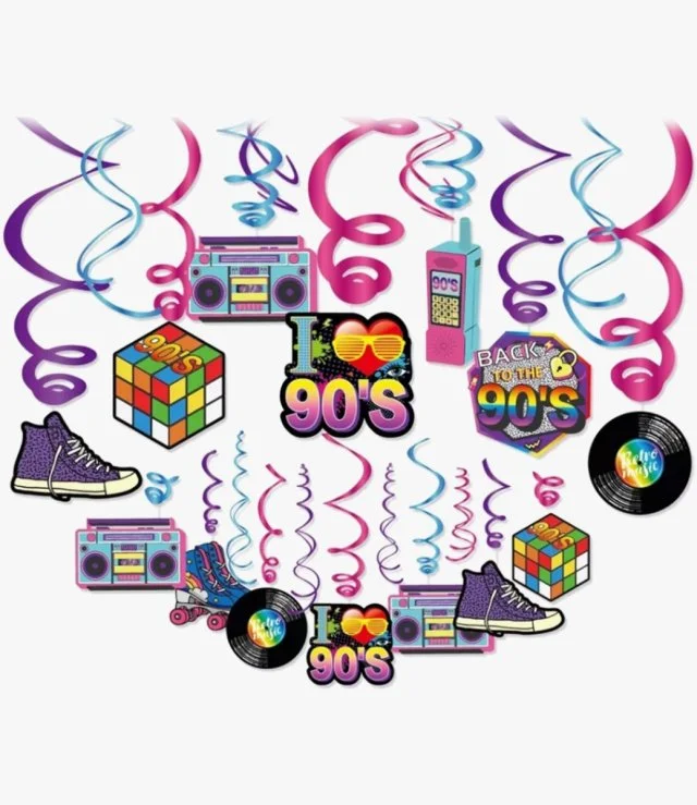 I Love 90's Swirls