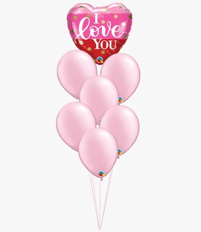 I Love You Pink Balloon Bundle