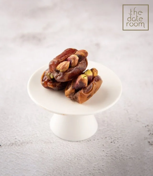Kholas Dates with Tahini and Pistachio By The Date Room