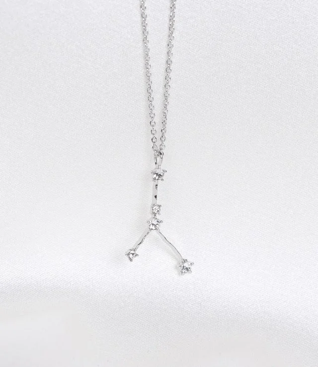 Cancer Star Sign Necklace - Silver By Lily & Rose