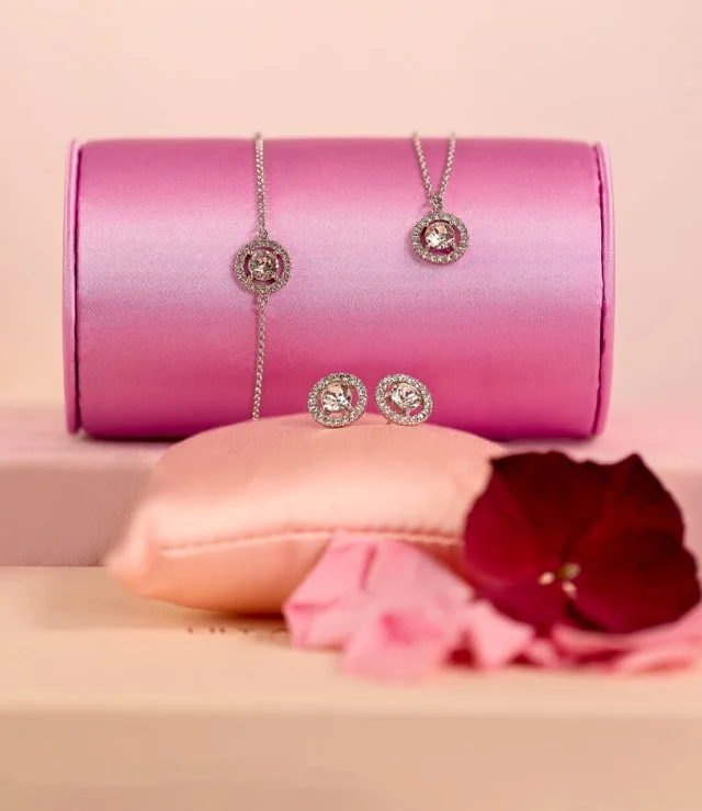Miss Miranda Crystal 3 Piece Jewelry Set By Lily & Rose