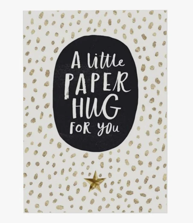 Little Paper Hug For You Greeting Card by Bijou