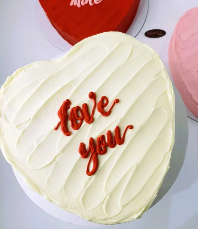 Love You - Heart Cake by Sugaholic