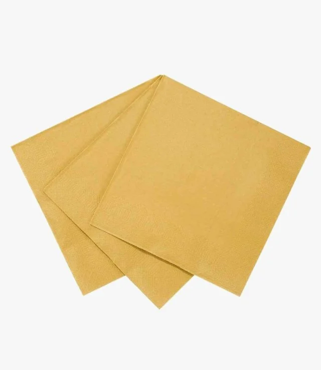 Luxe Gold Party Napkins 20pc Pack by Talking Tables