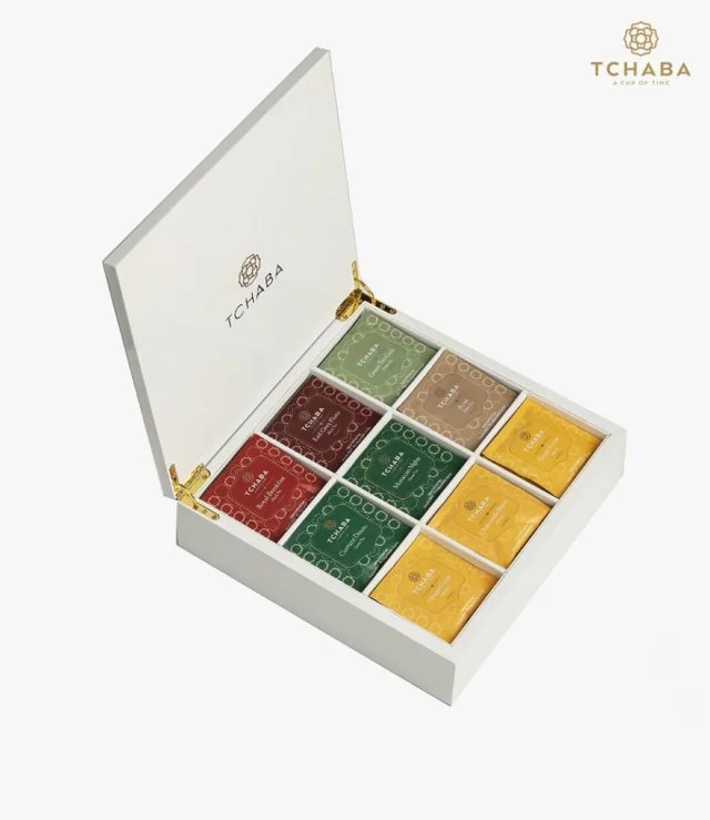 Luxury Tea Box White by Tchaba Tea