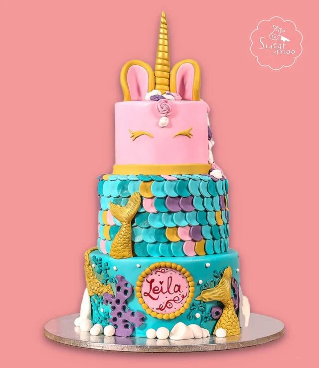 Mermaid Unicorn Cake By Sugarmoo