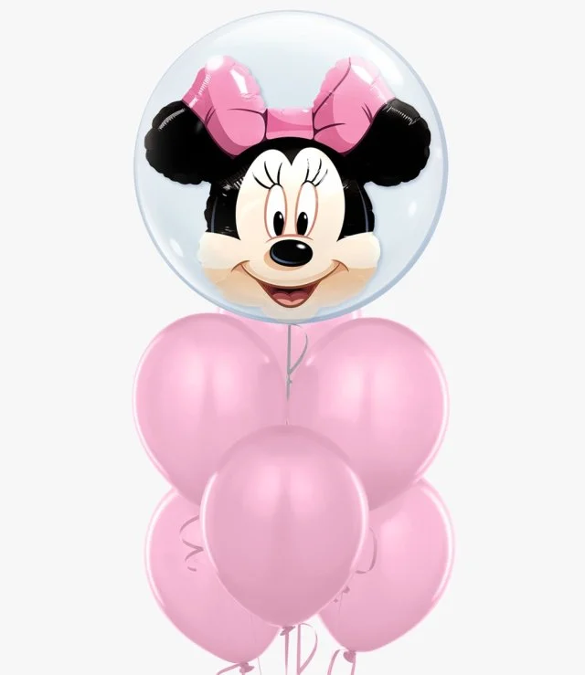 Minnie Mouse Bubble Pink Balloon Bundle