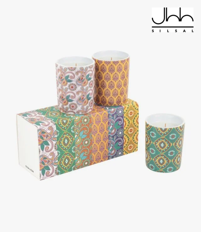 Mix & Match India Candle Trio By Silsal