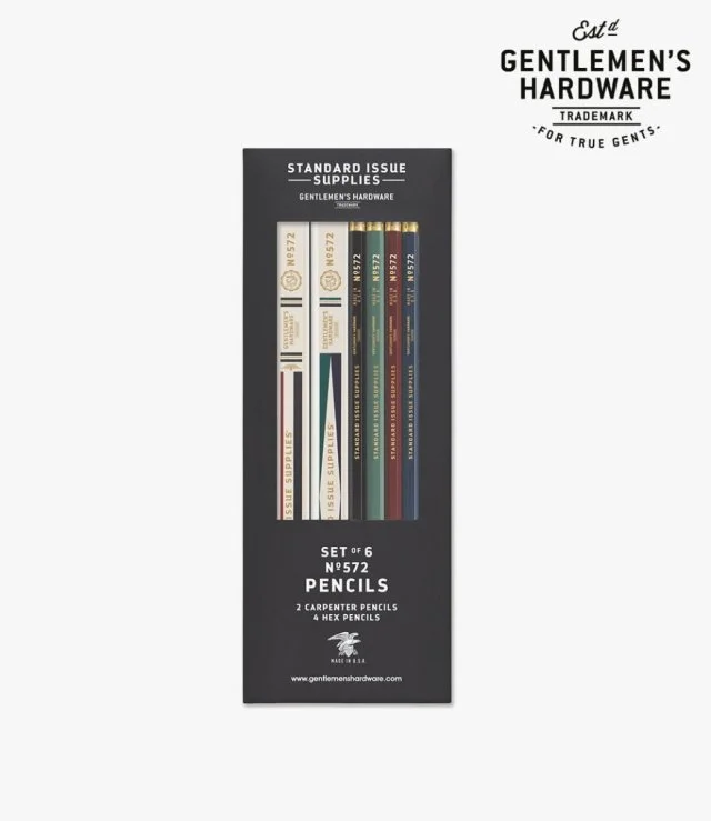 Multi-Standard Issue - 2 Carpenter 4 Hex Pencil Set By Gentlemen's Hardware