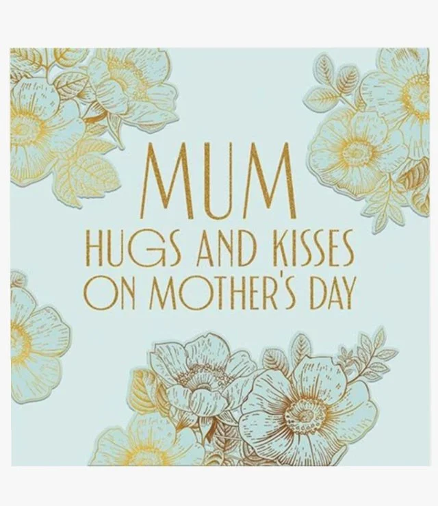 Mum Hugs And Kisses Greeting Card by Alice Scott